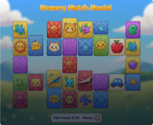 Memory Game - Matching Pairs